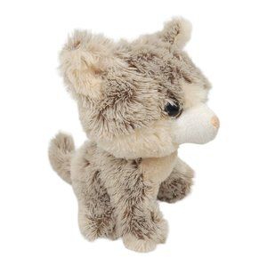 Dan Dee Gray Wolf Pup Dog Plush Shaggy Haired 9" Stuffed Animal Toy